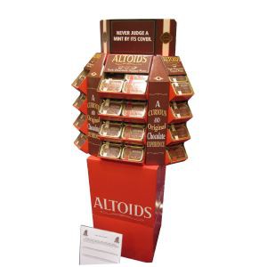 तल नालीदार पीओएस प्रदर्शन